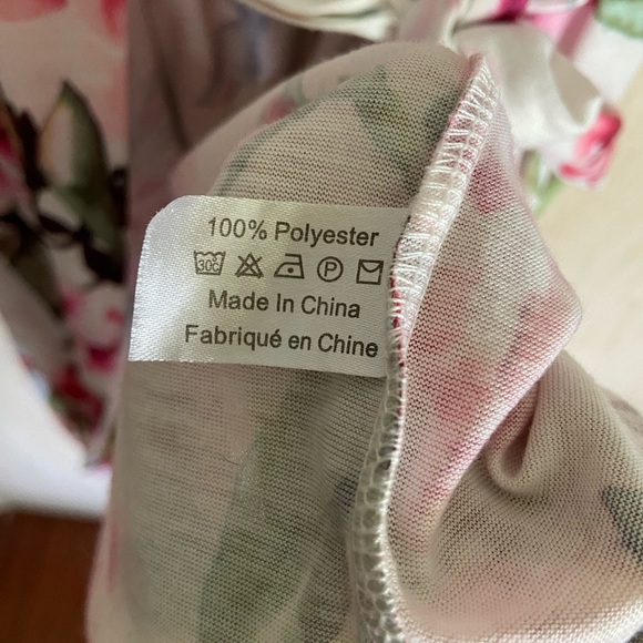 Show Me Your MuMu Pink Floral Brie Robe Sz One Size - Picture 7 of 11